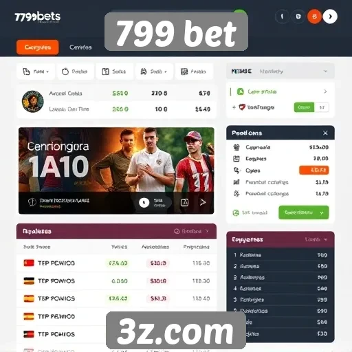 Interface do usuário do 799 bet é intuitiva